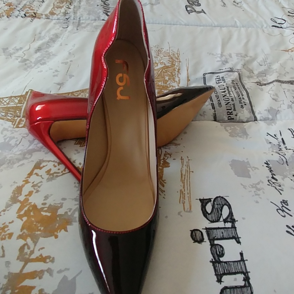 Red stiletto heels